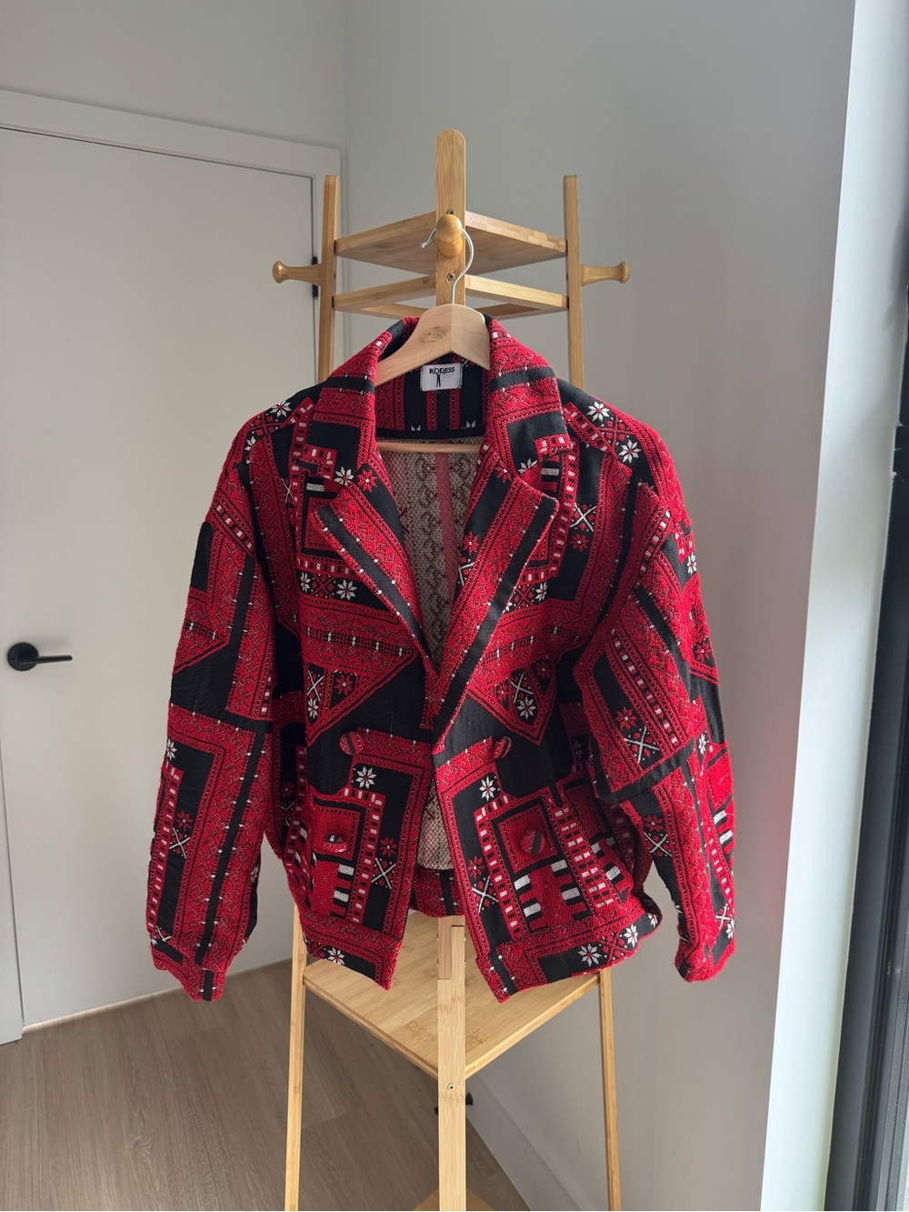 Red Patterned Jacket - Picture 4 of 5